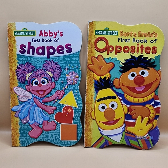 Sesame Street Other - 2 Sesame Street Board Books Bert Ernie's Opposites Abby's Book of Shapes